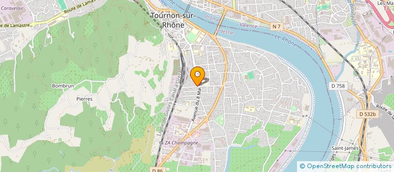localisation de l'entreprise MADAME MAUD FEIX  TOURNON-SUR-RHONE