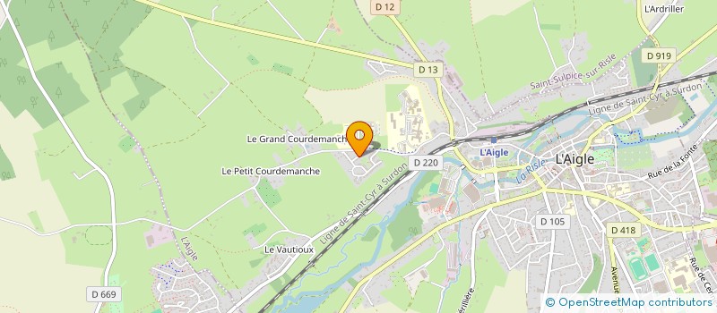 localisation de l'entreprise MADAME MAUD FESTOC à L'AIGLE