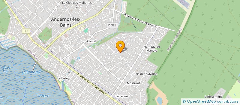 localisation de l'entreprise MADAME MAUD FILAUDEAU à ANDERNOS-LES-BAINS