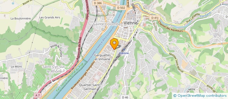 localisation de l'entreprise MADAME MAUD GAILLOT-DREVON  VIENNE