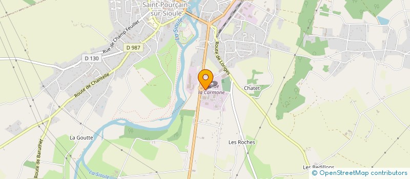localisation de l'entreprise MADAME MAUD GALAND à SAINT-POURCAIN-SUR-SIOULE