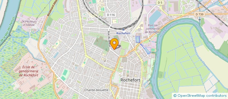 localisation de l'entreprise MADAME MAUD GALLIE  ROCHEFORT