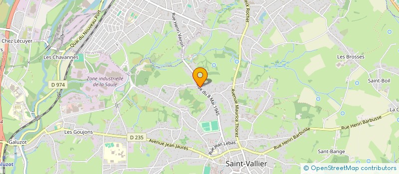 localisation de l'entreprise MADAME MAUD GAUTHERON  SAINT-VALLIER