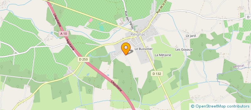 localisation de l'entreprise MADAME MAUD GENDRE  REIGNAC