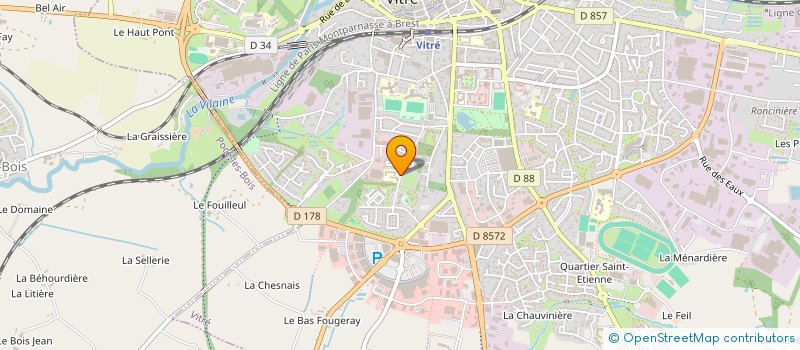 localisation de l'entreprise MADAME MAUD GENDRIX  VITRE