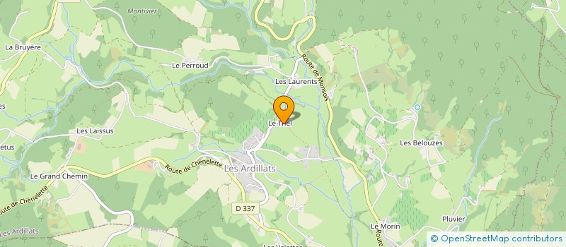 localisation de l'entreprise MADAME MAUD GENEVOIS  LES ARDILLATS