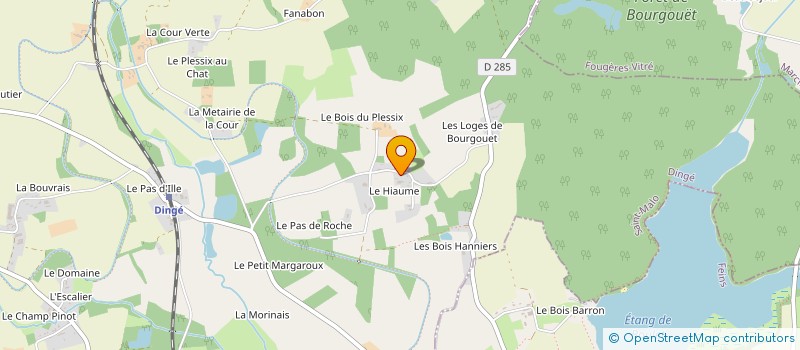 localisation de l'entreprise MADAME MAUD GILBERT à DINGE