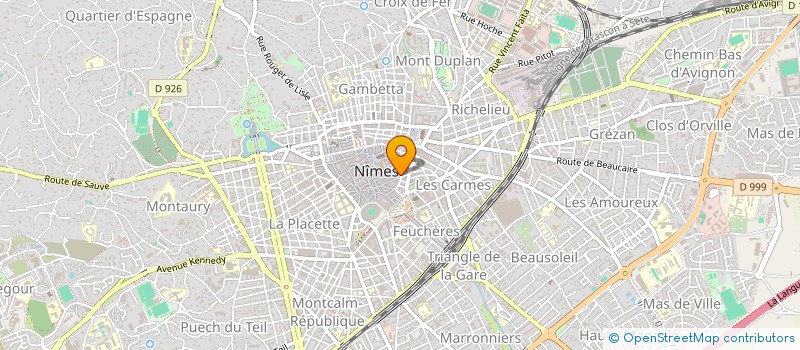 localisation de l'entreprise MADAME MAUD GILHODEZ  NIMES