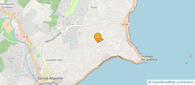 localisation de l'entreprise MADAME MAUD GONNEL à SAINTE-MAXIME