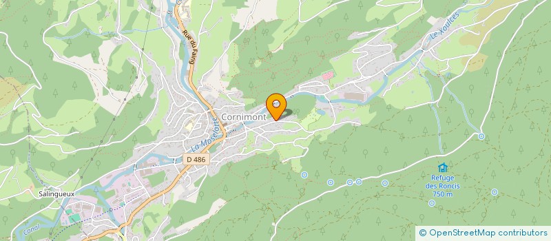 localisation de l'entreprise MADAME MAUD GRANGET  CORNIMONT