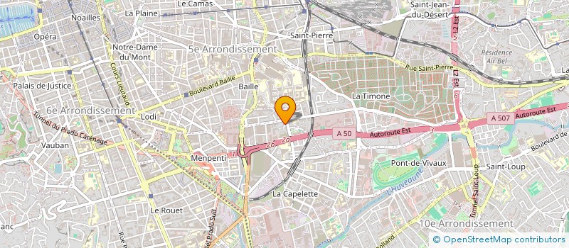 localisation de l'entreprise MADAME MAUD GRELLOU  MARSEILLE 10EME