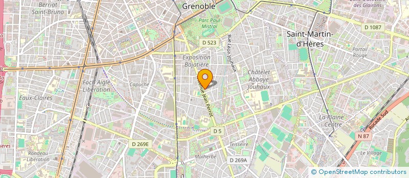 localisation de l'entreprise MADAME MAUD GRESLOU  GRENOBLE