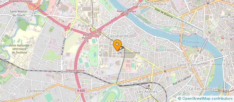 localisation de l'entreprise MADAME MAUD GUERGUIL  TOULOUSE