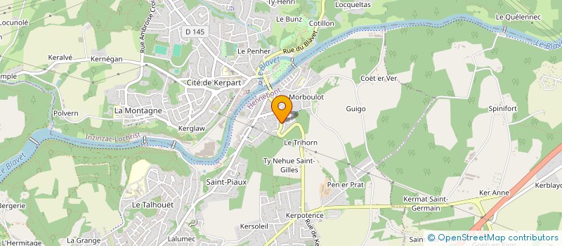 localisation de l'entreprise MADAME MAUD GUERIN  HENNEBONT