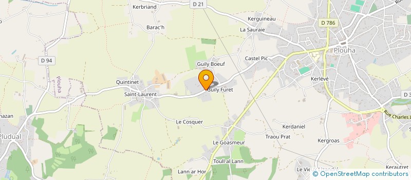 localisation de l'entreprise MADAME MAUD GUILLERMIC  PLOUHA