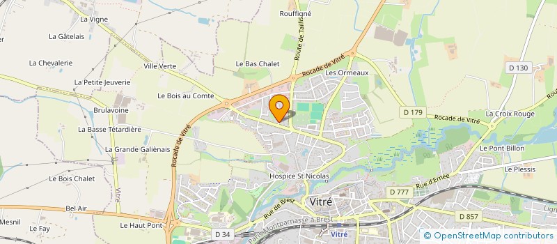 localisation de l'entreprise MADAME MAUD GUILLIER  VITRE