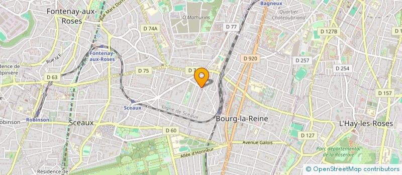 localisation de l'entreprise MADAME MAUD HAREL à SCEAUX