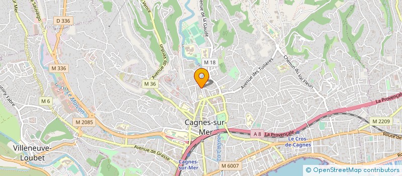 localisation de l'entreprise MADAME MAUD HAUUY à CAGNES-SUR-MER