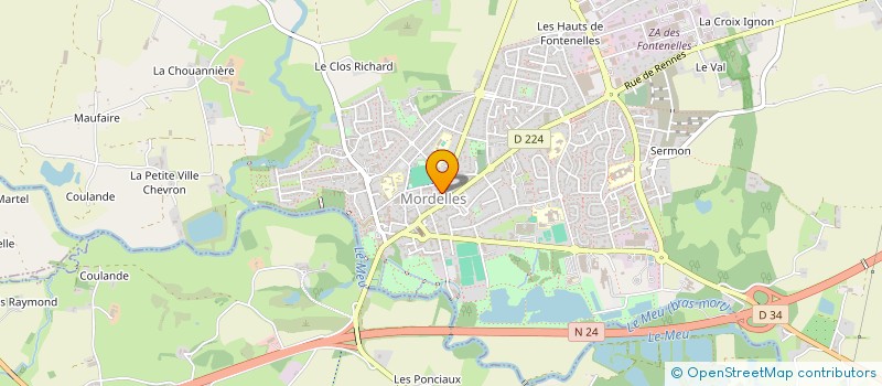 localisation de l'entreprise MADAME MAUD HENAFF  MORDELLES