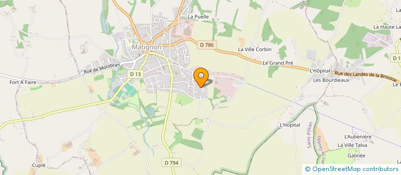 localisation de l'entreprise MADAME MAUD HERY  MATIGNON