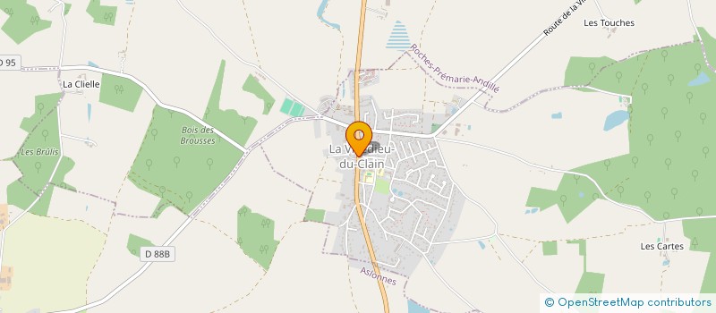 localisation de l'entreprise MADAME MAUD JACQUEMAIN à LA VILLEDIEU-DU-CLAIN