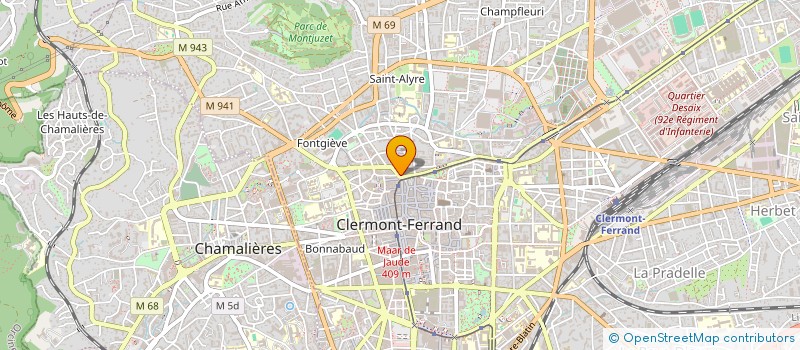 localisation de l'entreprise MADAME MAUD JANE FRANCOISE BASTIDE  CLERMONT-FERRAND