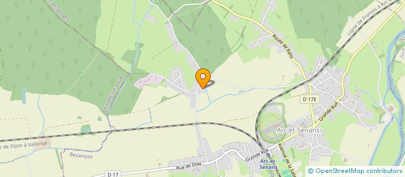 localisation de l'entreprise MADAME MAUD JAVAUX  ARC-ET-SENANS