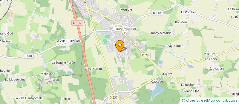 localisation de l'entreprise MADAME MAUD JOURDAN  MINIAC-MORVAN