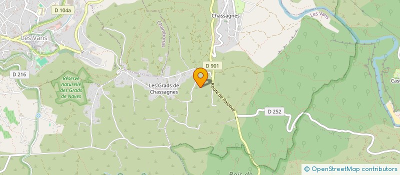 localisation de l'entreprise MADAME MAUD JOUSSE  LES VANS