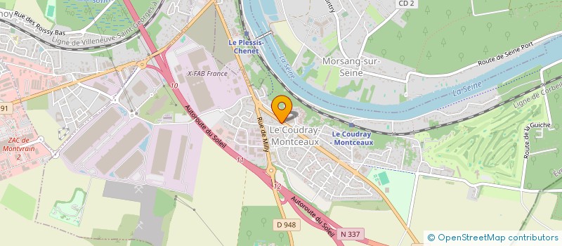 localisation de l'entreprise MADAME MAUD JULES  LE COUDRAY-MONTCEAUX