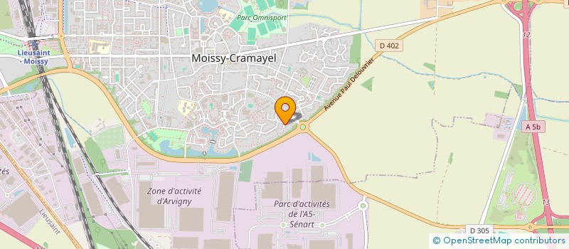 localisation de l'entreprise MADAME MAUD KERGOAT  MOISSY-CRAMAYEL
