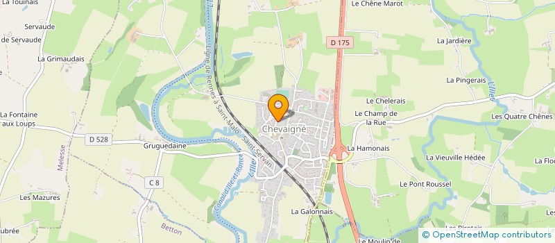 localisation de l'entreprise MADAME MAUD LACOURLY  ANDOUILLE-NEUVILLE