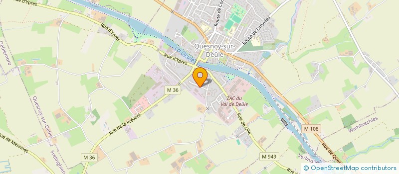 localisation de l'entreprise MADAME MAUD LALAU à QUESNOY-SUR-DEULE