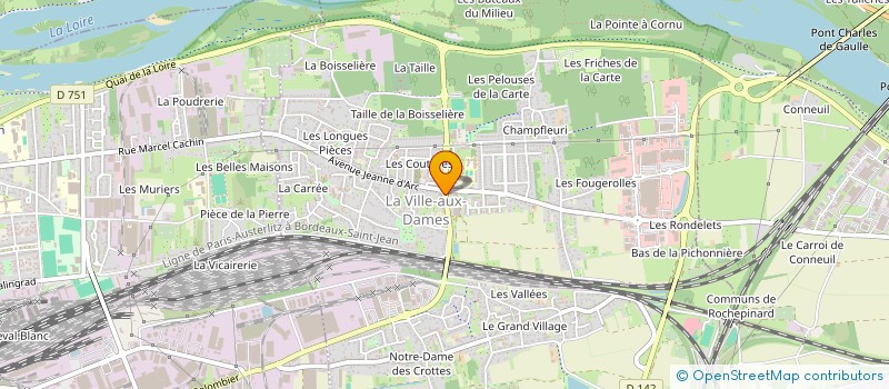 localisation de l'entreprise MADAME MAUD LAPARRA  LA VILLE-AUX-DAMES