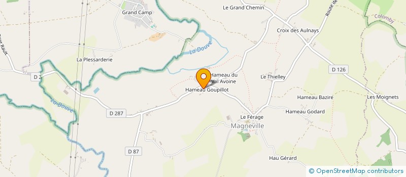 localisation de l'entreprise MADAME MAUD LECACHEUR  MAGNEVILLE