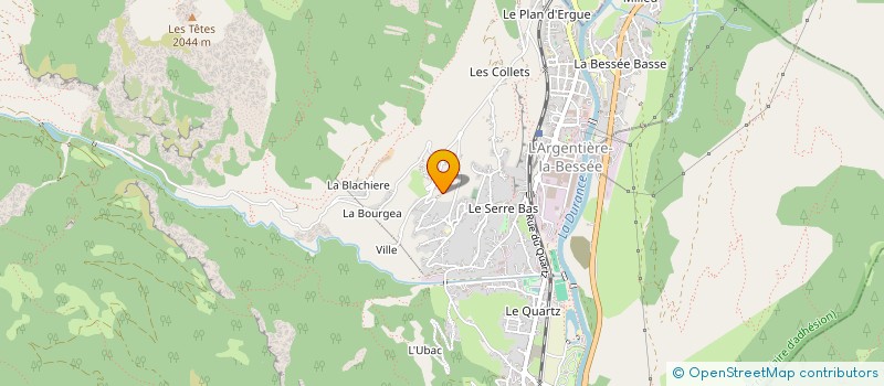 localisation de l'entreprise MADAME MAUD LECARPENTIER  L'ARGENTIERE-LA-BESSEE