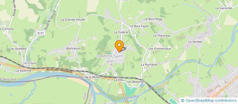 localisation de l'entreprise MADAME MAUD LOBROT  LA MOTTE-SAINT-JEAN
