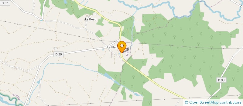 localisation de l'entreprise MADAME MAUD LOUVEAU à PRISSAC