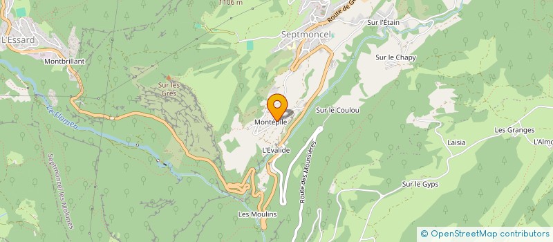 localisation de l'entreprise MADAME MAUD LOUVRIER  SEPTMONCEL LES MOLUNES