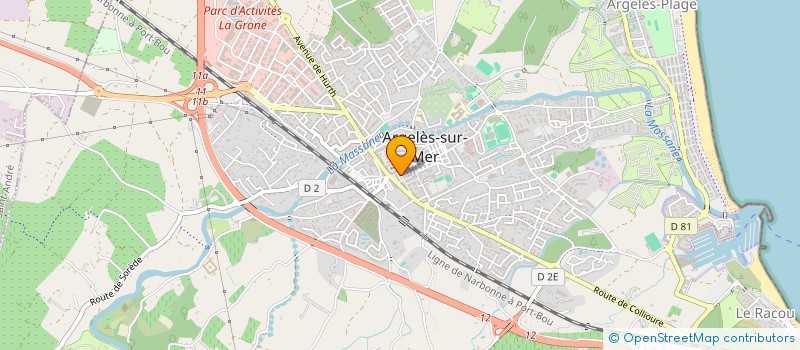 localisation de l'entreprise MADAME MAUD LUMINIER  ARGELES-SUR-MER