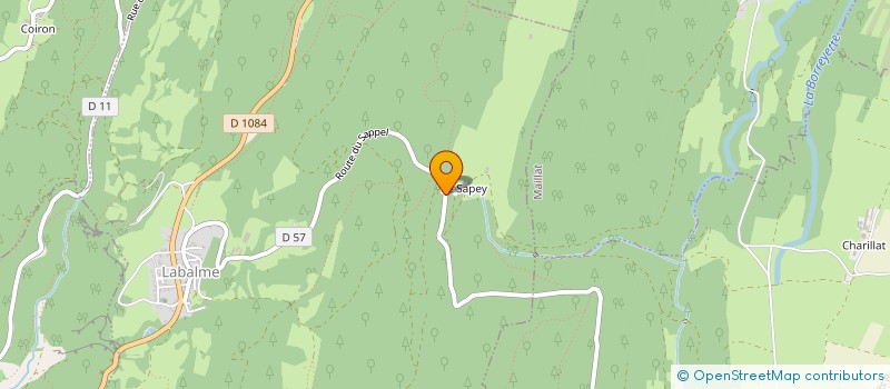 localisation de l'entreprise MADAME MAUD MARINI  LABALME