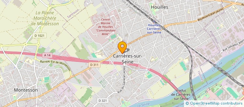 localisation de l'entreprise MADAME MAUD MARY  CARRIERES-SUR-SEINE