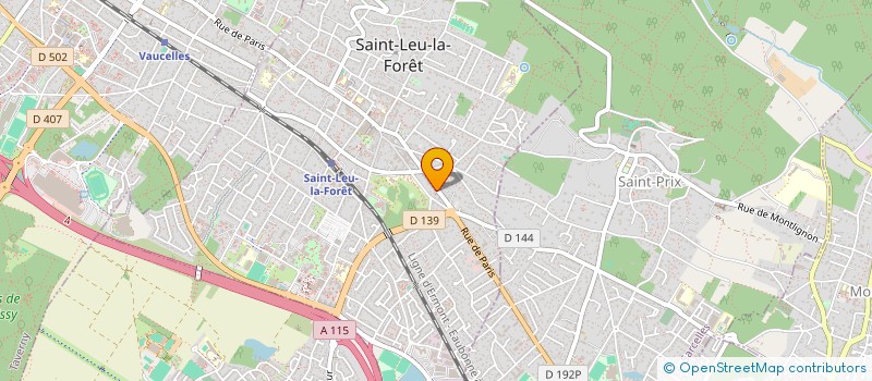 localisation de l'entreprise MADAME MAUD MELANIE DEROIN  SAINT-LEU-LA-FORET