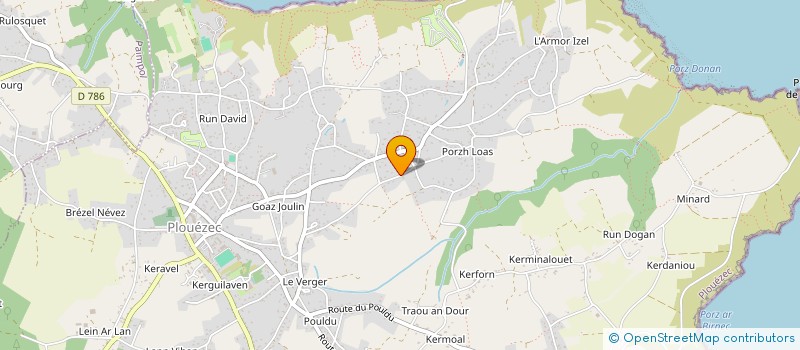 localisation de l'entreprise MADAME MAUD MENARD  PLOUEZEC