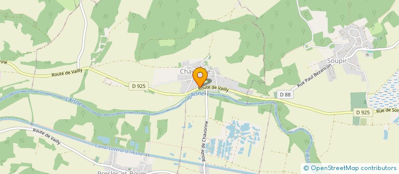 localisation de l'entreprise MADAME MAUD MERLET  CHAVONNE