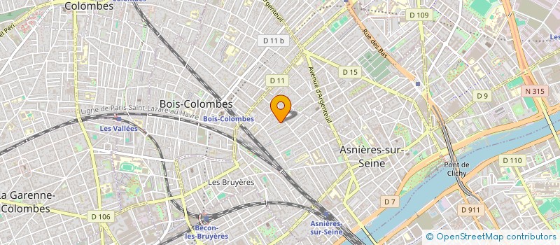 localisation de l'entreprise MADAME MAUD MIELVAQUE  ASNIERES-SUR-SEINE