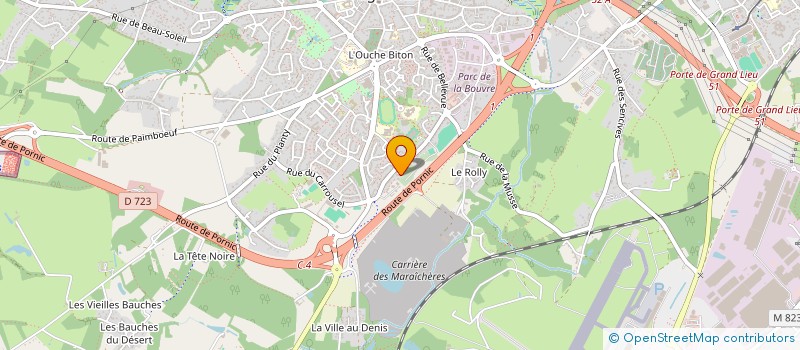 localisation de l'entreprise MADAME MAUD MOINARD à BOUGUENAIS