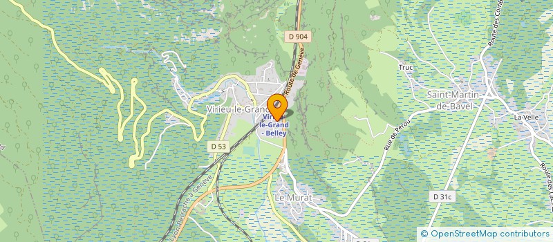 localisation de l'entreprise MADAME MAUD MONTANGER  VIRIEU-LE-GRAND