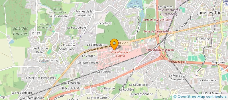 localisation de l'entreprise MADAME MAUD MORIN  JOUE-LES-TOURS