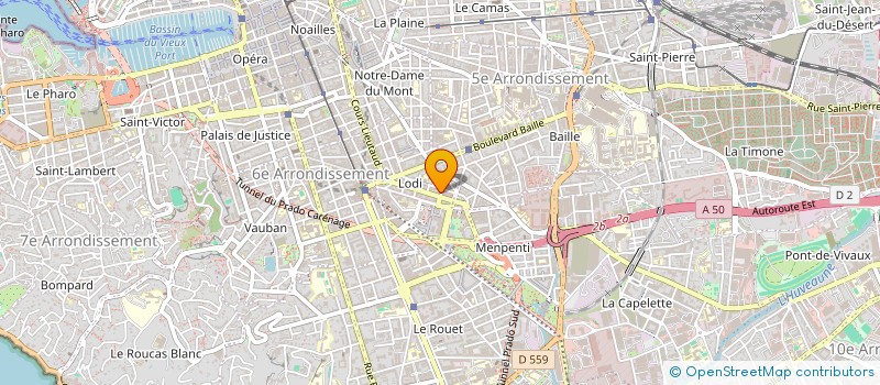 localisation de l'entreprise MADAME MAUD PACAILLE à MARSEILLE